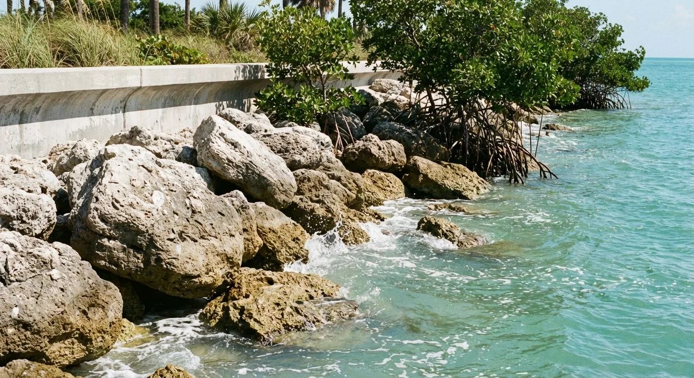 natural rip rap seawall protection pasco Gulf Harbors FL